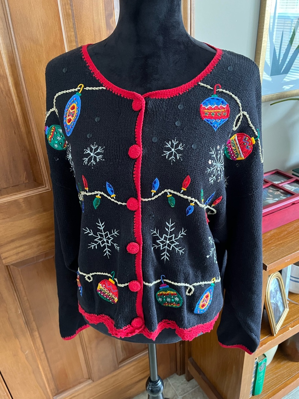 Vintage Nutcracker Women’s Cardigan Christmas Sweater